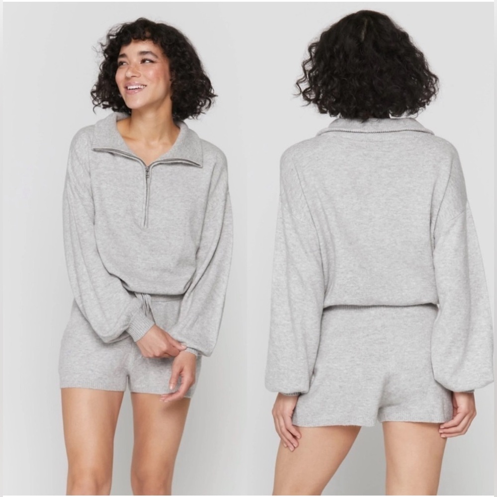 NWT Spiritual Gangster Super Soft Funnel Neck Romper Knit Sweater Jumpsuit XS - Picture 6 of 16
